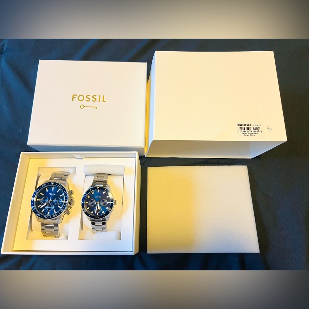 Fossil Men's His And Hers Multifunction, Stainless Steel Watch - Silver